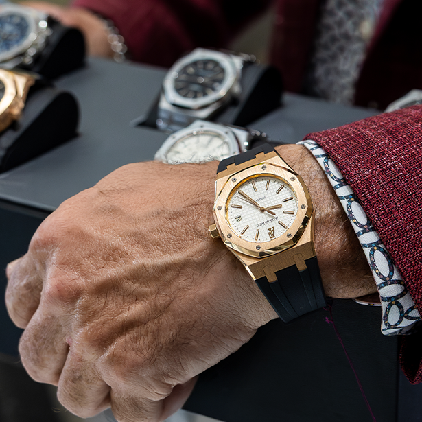 Watches Image of male hand wearing a watch