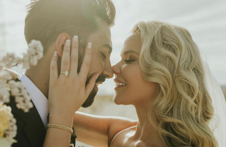 Wedding photo of a couple Wedding photo of a couple